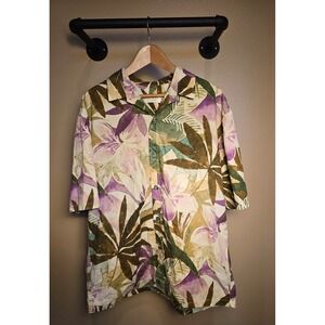 Jams World Hawaiian Short sleeve Button up‎ shirt size extra large